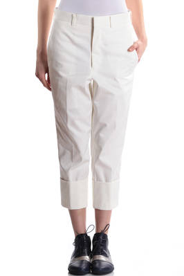 wide turn-up cropped trousers - COMME DES GARÇONS 