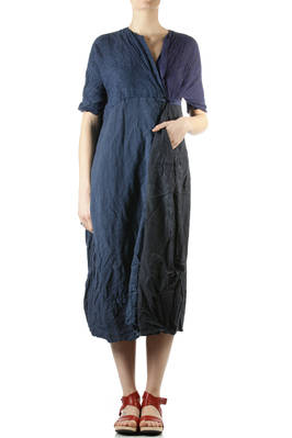 four linen panels wide dress - DANIELA GREGIS 