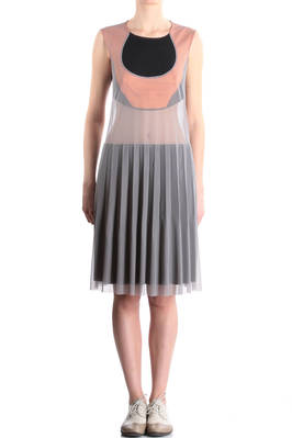 polyester mesh overlay dress - JUNYA WATANABE 