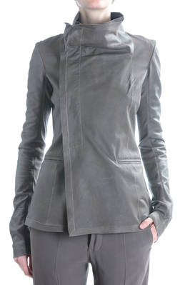 soft lamb leather biker jacket - RICK OWENS 