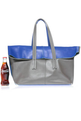 bi-color fold over tote bag - Y'S Yohji Yamamoto 