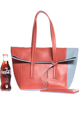 bi-color fold over small tote bag - Y'S Yohji Yamamoto 