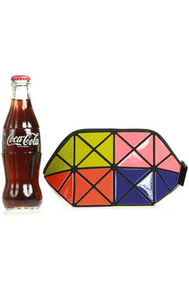 multicolor origami make-up purse -  