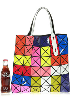 multicolor origami tote bag -  