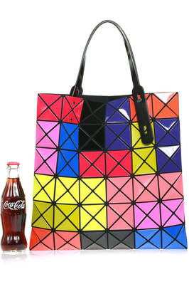 multicolor origami tote bag -  