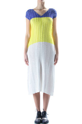 geometric design pleated dress - ISSEY MIYAKE 