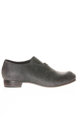 REINHARD - Shoe In Turned Inside Out Horse Leather And Leather Sole Milan