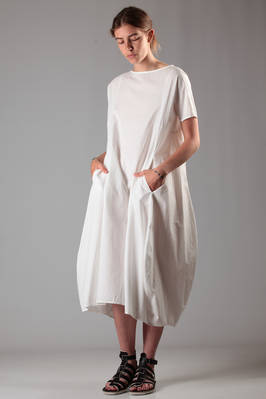 A PUNTO B - Calf-Length Dress In Cotton And Silk Poplin :: Ivo Milan