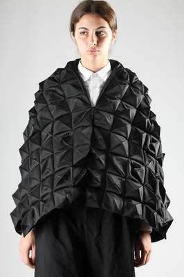 JUNYA WATANABE - Hip-Length Sculpture Cape With Pyramid Origami In ...