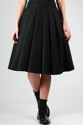 JUNYA WATANABE - Wide Full Skirt With Large Pleats In Wool Flannel ...