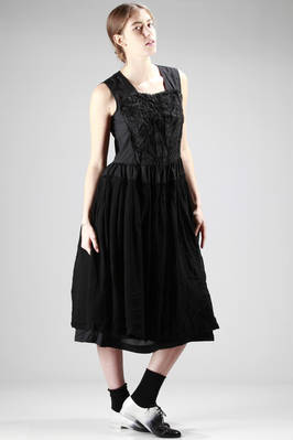 COMME DES GARÇONS - Long Dress In Polyester Georgette With Austex ...