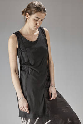 long and asymmetric top in cotton, triacetate and polyester jersey with a dry touch - YOHJI YAMAMOTO 