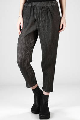 UN-NAMABLE - Treated Linen Canvas Balloon Trousers :: Ivo Milan