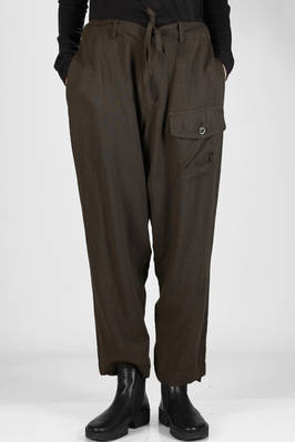 Y'S Yohji Yamamoto - Soft Trousers In Light Washed Wool Fabric
