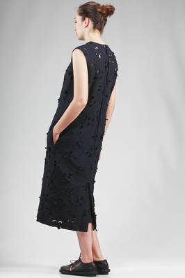 longuette sheath dress in light polyester cloth with big flowers laser carved - COMME des GARÇONS - COMME des GARÇONS 