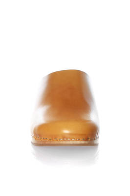 DANIELA GREGIS - Classic Clog In Wood With Leather Uppers :: Ivo Milan