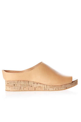 DANIELA GREGIS - Classic Clog In Cork With Open Toe Leather Uppers ...