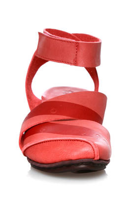 STRICT sandal in soft cowhide leather and crossed T shaped rubber sole - TRIPPEN 