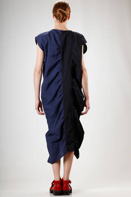 ELISA WILD - Asymmetric Longuette Dress In Linen And Wool Cloth In ...