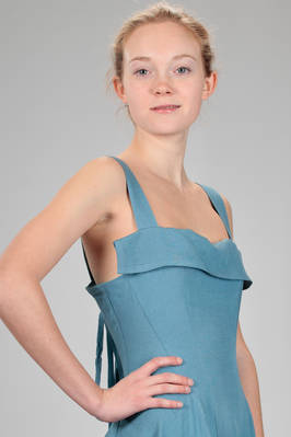 NOCTURNE # - Abito Longuette In Tela Di Lino E Rayon :: Ivo Milan