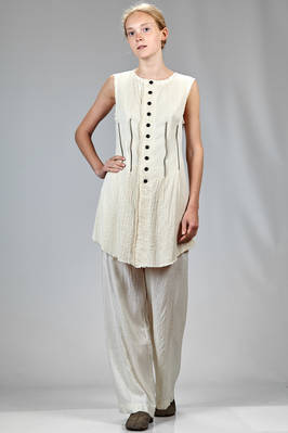 PHAÉDO - Slim Fitted Waistcoat In Silk Crêpe Draped On The Front With ...