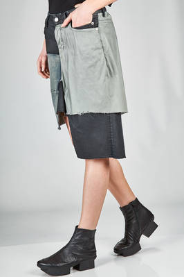 RICK OWENS - Short And Asymmetrical Skirt With A Base In A Cotton