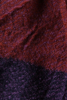 DANIELA GREGIS - Stole In Melange Boiled Wool Loom Worked :: Ivo Milan