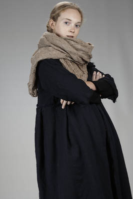 DANIELA GREGIS - Stole In Washed Alpaca Windowed Gauze :: Ivo Milan