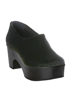 DANIELA GREGIS - Clog In Cotton Smooth Velvet :: Ivo Milan