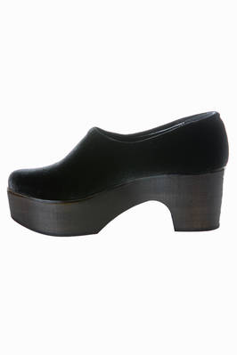 DANIELA GREGIS - Clog In Cotton Smooth Velvet :: Ivo Milan