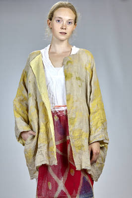 Linen / Viscose Jacquard Gauze - Natural Linen / Viscose Jacquard Gauze - Natural