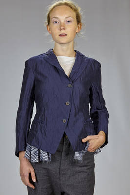 washed satin and glimmering cotton, silk and metal waist jacket  - 161