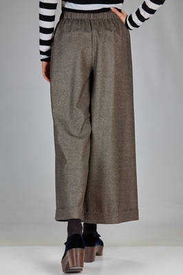 wide wool trousers, houndstooth pattern - DANIELA GREGIS 