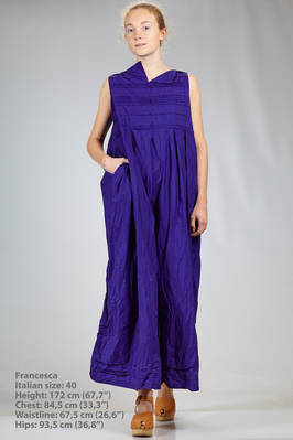wide trousers jumpsuit in cotton washed canvas  - 195