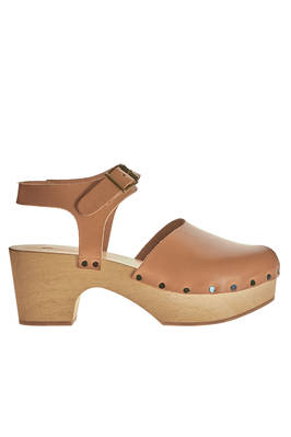 clog in cowhide leather  - 195
