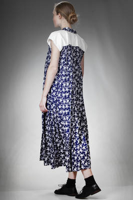abito longuette, ampio, in tela di rayon e in moeskin di cotone - COMME des GARÇONS - COMME des GARÇONS 