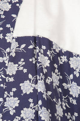 abito longuette, ampio, in tela di rayon e in moeskin di cotone - COMME des GARÇONS - COMME des GARÇONS 