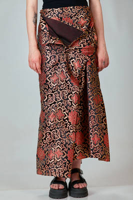 long and slim 'sculpture' skirt in nylon and polyester jacquard - JUNYA WATANABE 