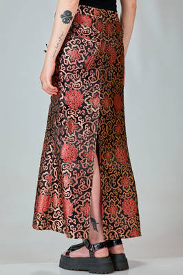 long and slim 'sculpture' skirt in nylon and polyester jacquard - JUNYA WATANABE 