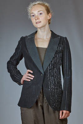 MARC LE BIHAN - Slim-Fit Jacket, Hip-Length, In Shaded Pinstripe