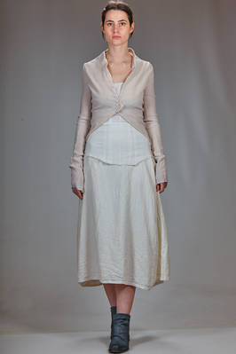 hip-length slim fit jacket in stretch crêpe of polyamide, silk and elastane - MARC LE BIHAN 