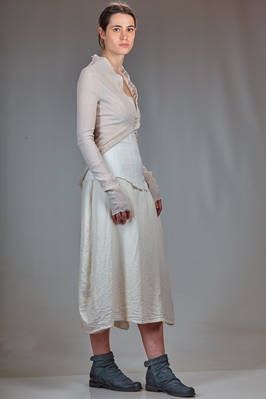 hip-length slim fit jacket in stretch crêpe of polyamide, silk and elastane - MARC LE BIHAN 