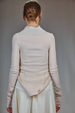hip-length slim fit jacket in stretch crêpe of polyamide, silk and elastane - MARC LE BIHAN 