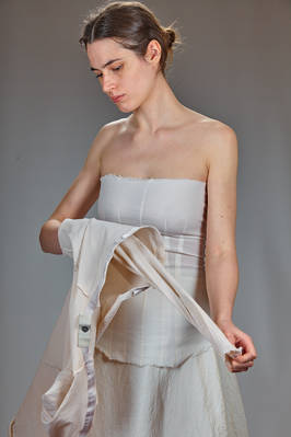 hip-length slim fit jacket in stretch crêpe of polyamide, silk and elastane - MARC LE BIHAN 