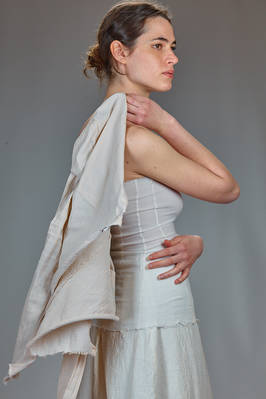 hip-length slim fit jacket in stretch crêpe of polyamide, silk and elastane - MARC LE BIHAN 