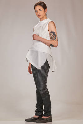 'sculpture' shirt in cotton poplin - MARC LE BIHAN 
