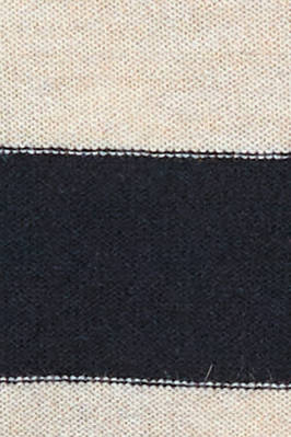 maglia al fianco in maglia rasata di cachemire a righe bicolore - DANIELA GREGIS 