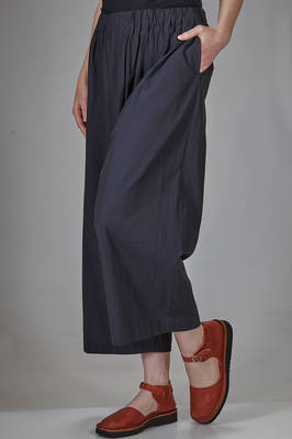 pantalone ampio in crêpe di cotone lavato - SHU MORIYAMA 
