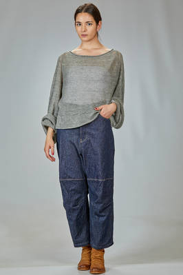 maglia ampia, al fianco in maglia di lino - FORME D' EXPRESSION 