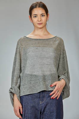 maglia ampia, al fianco in maglia di lino - FORME D' EXPRESSION 